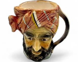 Lot 876 HandPainted Ceramic Mug By Tilso Japan Of Man Wearing A Turban