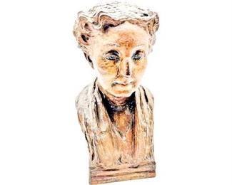 Lot 651 Terracotta Portrait Bust Of Woman