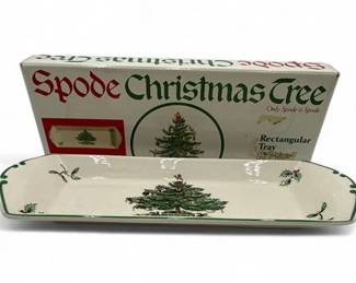 Lot 627 Spode Christmas Tree Rectangular Tray
