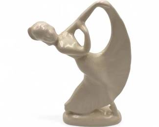 Lot 662 Vintage Caliente Pottery Art Deco Dancer Figurine