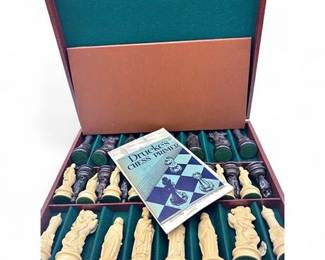 Lot 450 Renaissance Chessmen Set By E.S. Lowe In Original Case