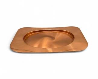 Lot 606 1950s1970s Copper Platter By Bender