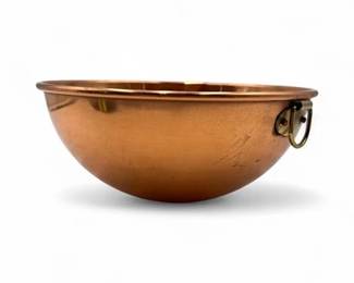 Lot 618 Vintage Copper Mixing Bowl