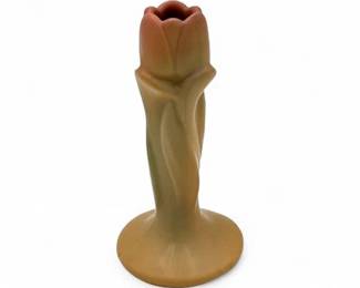 Lot 666 Vintage Van Briggle Art Pottery Tulip Candle Holder