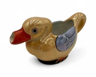Lot 658 Vintage Shofu Lusterware DuckShaped Creamer