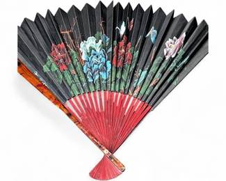 Lot 881 VintageStyle Asian Folding Fan