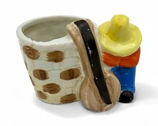 Lot 659 Vintage Ceramic Novelty PlanterToothpick Holder