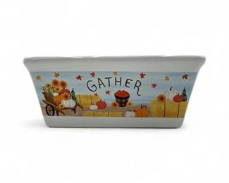 Lot 941 Royal Norfolk Fall Harvest Gather Mini Ceramic Loaf Pan