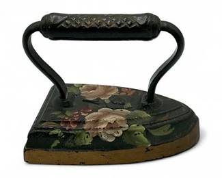 Lot 942 Antique Decorated CastIron Flat Iron Known As A Sad Iron