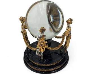 Lot 668 Limited Edition Crystal Ball Collectible From The House Of Erte