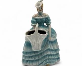 Lot 663 Vintage Ceramic PlanterBud Vase Of A Southern Belle By Kikusui