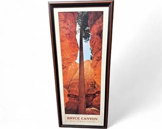 Lot 580 Framed Bryce Canyon National Park Travel Poster