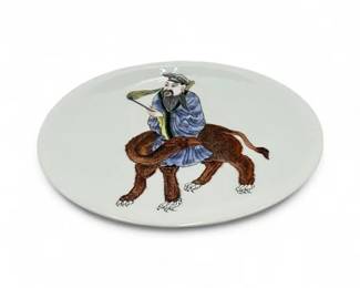 Lot 604 Porcelain The Legend of Lao Tse Plate By Porcelaine De Paris Ltd Series