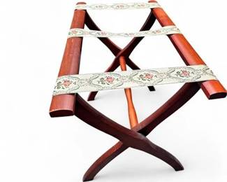 Lot 589 Vintage Folding Wooden Luggage Rack