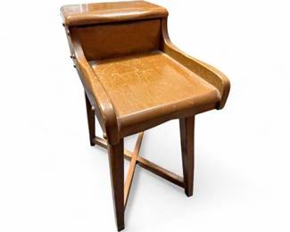Lot 579 Vintage Wood Telephone Table