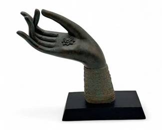 Lot 900 Bronze Sculpture Of A Buddha Hand
