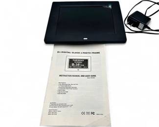 Lot 877 8Inch Digital Calendar Day Clock And Photo Frame