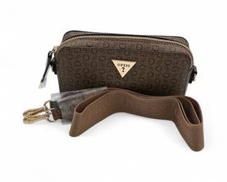 Lot 889 Guess Viviette Mini Double Zip Crossbody Bag