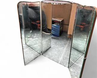 Lot 578 MidCentury Modern Mixed Media Mirror