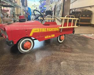 Vintage AMF Fire Fighter Unit No. 508 pedal car, 1960s, 70s 