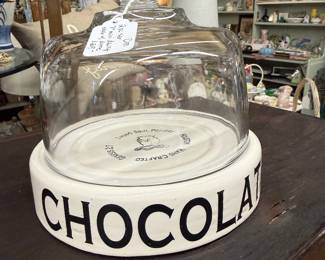LivingSoul Pottery ceramic chocolate dish with domed lid