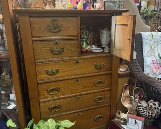 antique oak chest of drawers
