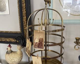 brass bird jewelry bird cage