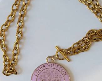 Louis Vuitton Pink Medallion with Chain