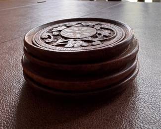Carved Wood Coasters. Photo 1 of 2. 
