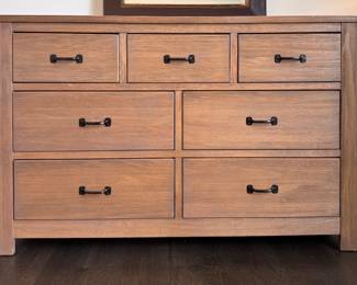 RH Baby & Children 7-Drawer Bureau. Measures 56" W x 18" D x 36" H. Photo 1 of 2. 