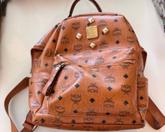 MCM Stark Visetos Leather Backpack. 