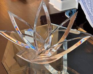 Hivo Van Teal Lucite Starburst Sculpture. Circa 1970s. Signed by Artist. Photo 1 of 2. 