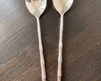 Faux Bamboo Serving Utensil Set. 