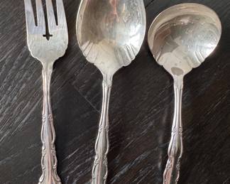 Silverplate Serving Utensils. 