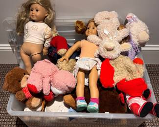 American Girls Dolls & Plush Animals. 