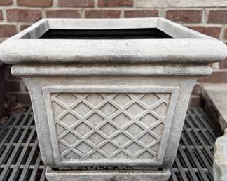 Faux Concrete Planters. 