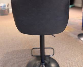 Set of 4 Ashley 26-30" Adjustable Height Counter Stools - Black/Grey.  Photo 2 of 2. 