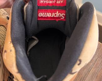 Michael Jordan 5 Retro Supreme Sneakers in Desert Camo. Photo 3 of 3