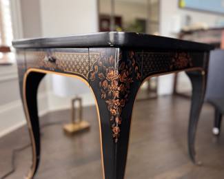 Pair of Drexel Heritage Chinoiserie Side Tables. Each Measures 26" W x 21" D x 23" H. Photo 2 of 6. 