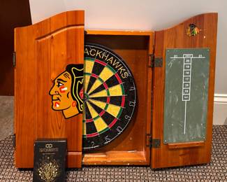 Blackhawks Dart Board. 
