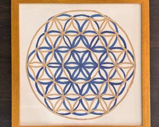 Framed Graphic Print - 2 Available. Each Measures 22" x 22." Photo 2 of 2. 