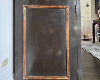 Drexel Heritage Et Cetera Collection Black Lacquer Sideboard with Hand-Painted Asian Garden Theme. Measures 78" W x 20" D x 32" H. Photo 3 of 8.