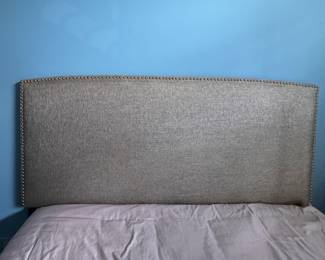 Upholstered Full Size Headboard with Nailhead Trim. Photo 1 of 2. 