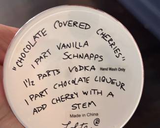 Lolita "Chocolate Covered Cherries" Martini Glass. Photo 3 of 3. 