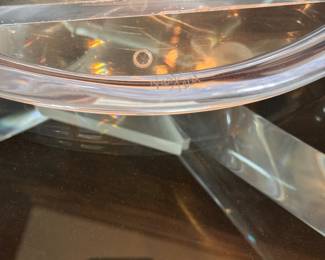 Hivo Van Teal Lucite Starburst Sculpture. Circa 1970s. Signed by Artist. Photo 2 of 2.