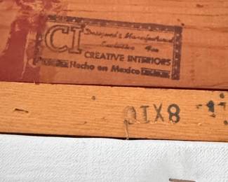 Framed Chinese Oil on Canvas. Photo 2 of 2. 