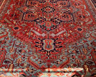 Antique Heriz Rug. Measures 11' 2" x 14". Photo 1 of 5. 