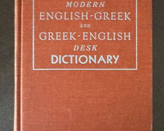 Modern English-Greek and Greek-English Desk Dictionary. 