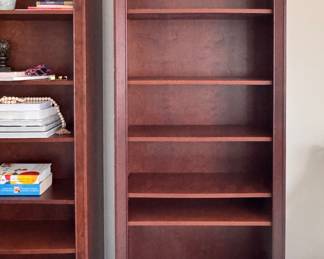 Crate & Barrel Adjustable Height Bookcase - 2 Available. Each Measures 30" W x 76" H. 