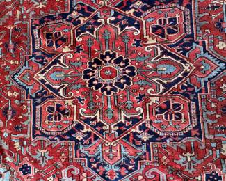 Antique Heriz Rug. Measures 11' 2" x 14". Photo 3 of 5. 